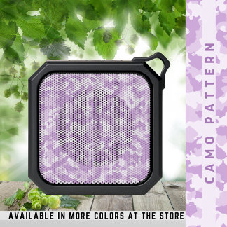 Camo Pattern Military Pastel Purple Camouflage Bluetooth Speaker