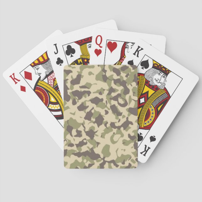 Camo Pattern Poker Cards (Back)