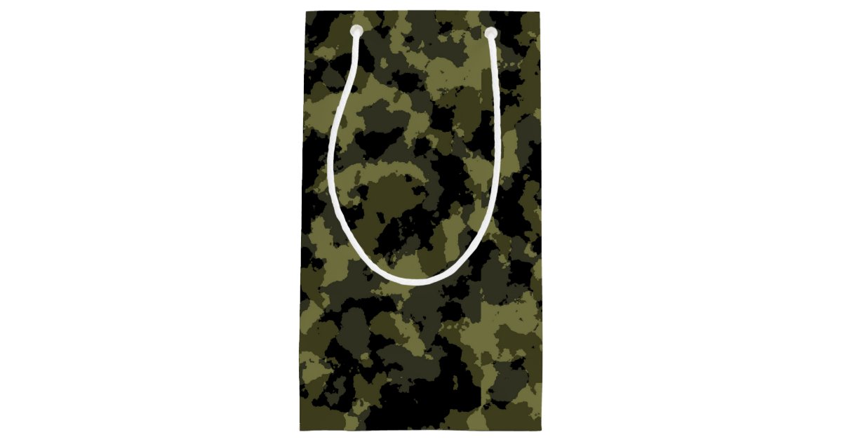 Camo Pattern Small Gift Bag Zazzle