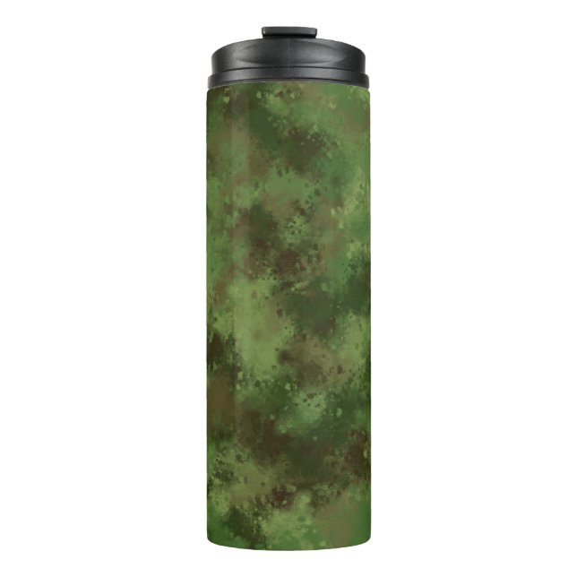 Camo Pattern Thermal Travel Mug (Front)