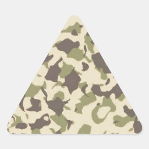 Camo Pattern Triangle Sticker