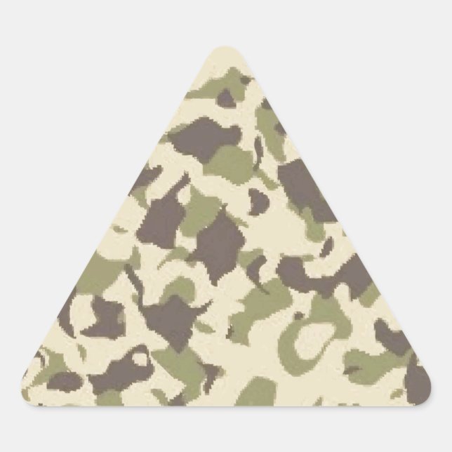 Camo Pattern Triangle Sticker (Front)