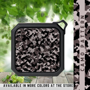 Camo Pattern Woodland Brown Camouflage  Bluetooth Speaker by InTrendPatterns at Zazzle