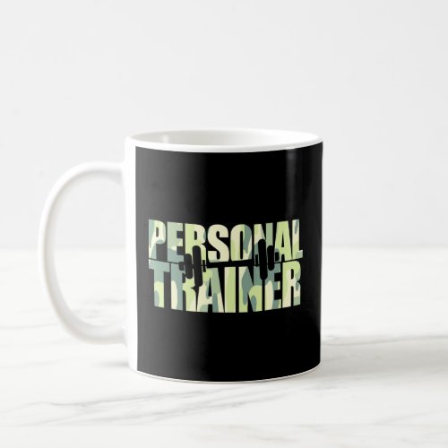 Camo Personal Trainer Camp Fitness Wellness Instru Coffee Mug