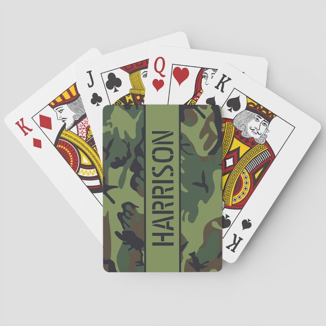 Camo Personalized Poker Cards (Creator Uploaded)