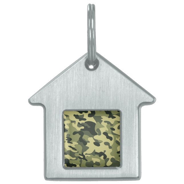Camo Pet ID Tag (Front)
