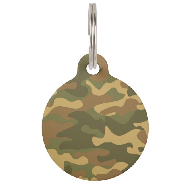 Camo Pet ID Tag (Front)