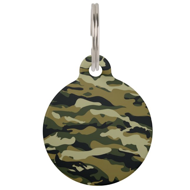 Camo Pet ID Tag (Front)