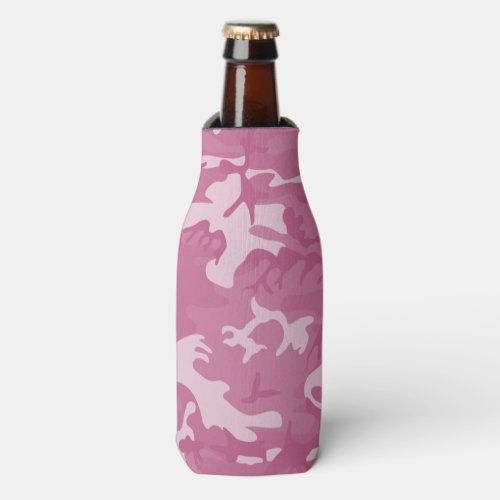 Camo Pink Bottle Cooler