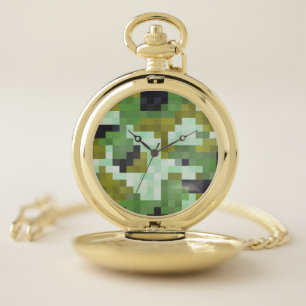 cAMO pIXELS Pocket Watch