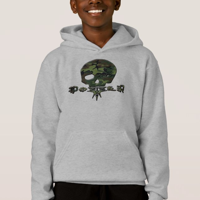 Camo Pozzer Logo Hoodie (Front)