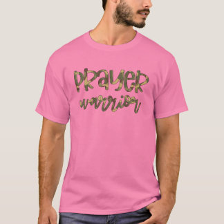 Camo Prayer Warrior Christian Pink Breast Cancer A T-Shirt