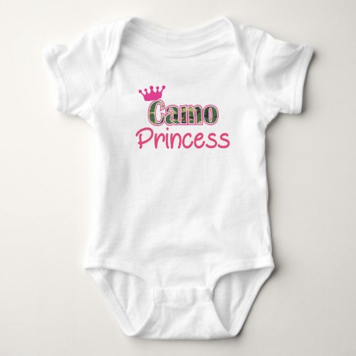 Camo Princess Baby Girl Shirt_Romper _ Bodysuit