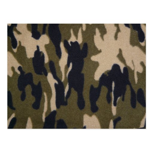 Camo Print Jungle Green/Black for Hunters Postcard | Zazzle