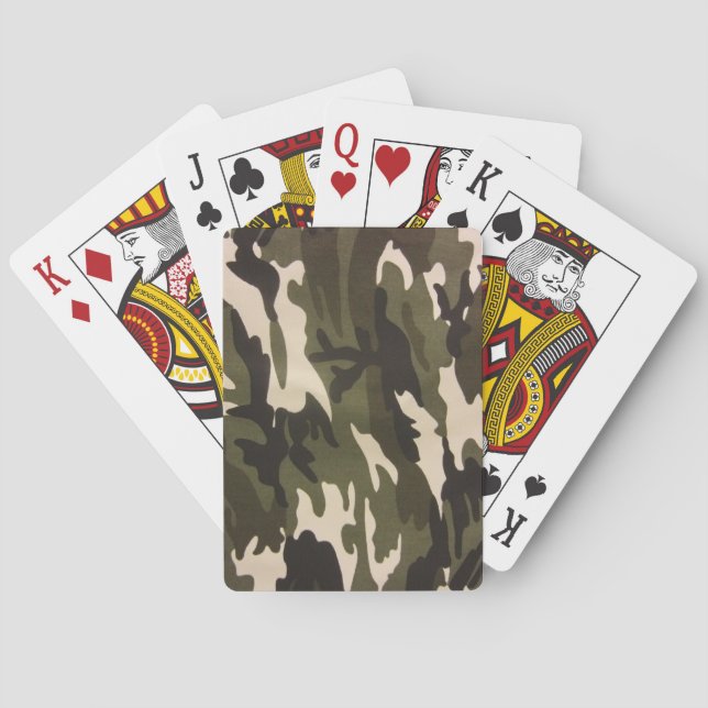 Camo Print Poker Cards (Back)