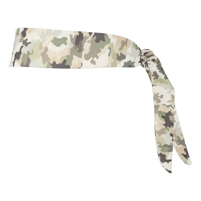 Camo Print Tie Back Headband (Rotate 90)