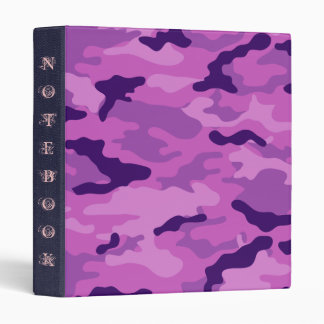 Camo Purple Pinks Navy Notebook Avery Binder