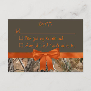 Camo RSVP Card