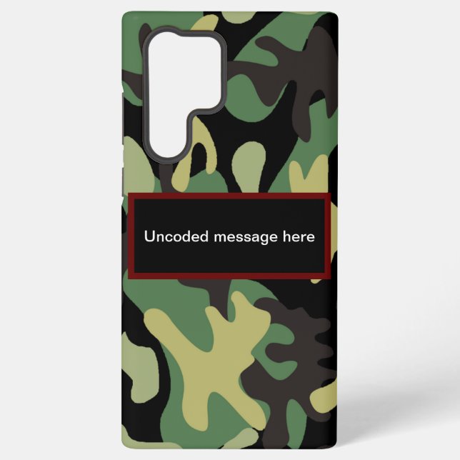 Camo Samsung Galaxy Case (Back)