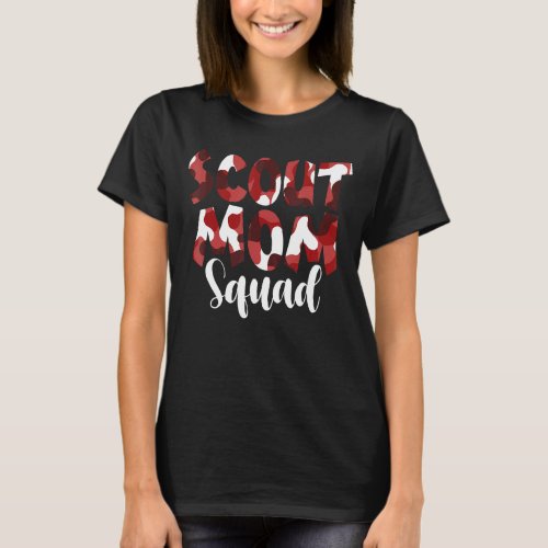 Camo Scout Mom Squad Back To School Teacher And Ch T_Shirt