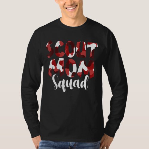 Camo Scout Mom Squad Back To School Teacher And Ch T_Shirt