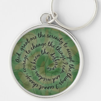 Camo Serenity Prayer Keychain