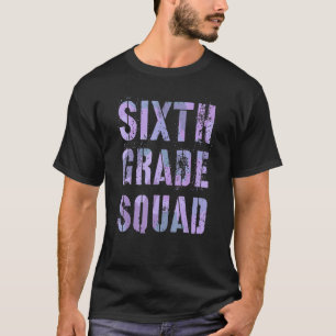 Camo Sixth Grade Squad Teacher Hello 6th Grader Vi T-Shirt