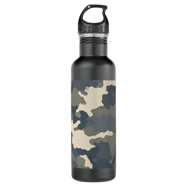 Camo Stainless Steel Water Bottle (Front)