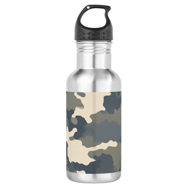 Camo Stainless Steel Water Bottle (Front)