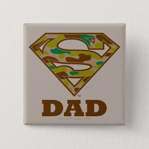 Camo Super Dad Button