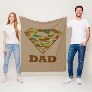 Camo Super Dad Fleece Blanket