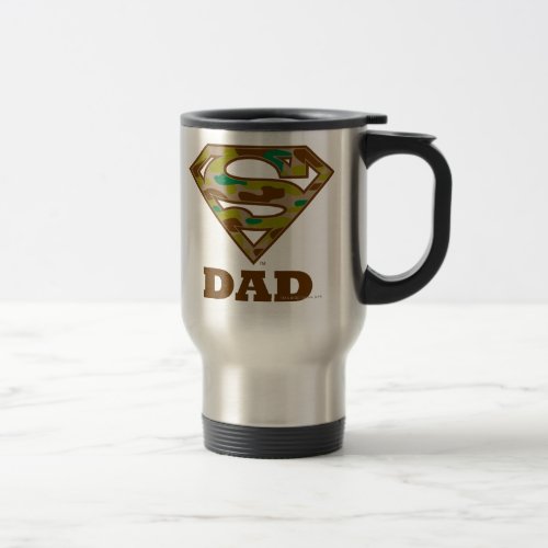 Camo Super Dad Travel Mug