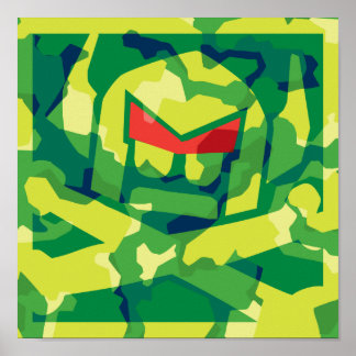 Camo Swede in green Poster