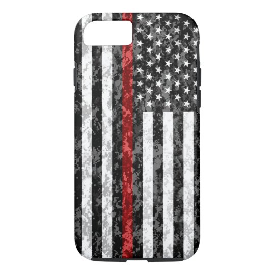 Camo Thin Red Line Flag CaseMate iPhone Case