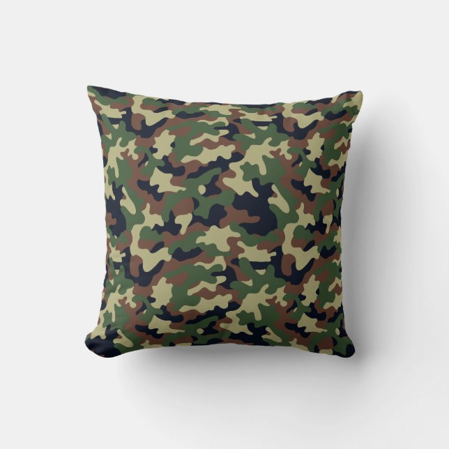 Camo Throw Pillow (Front)