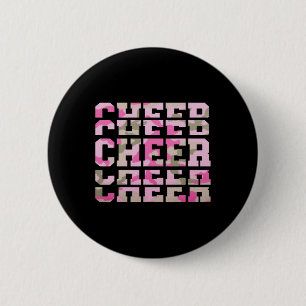 Camo Tie Dye Cheerleading For Cheerleader Squad Bf Button