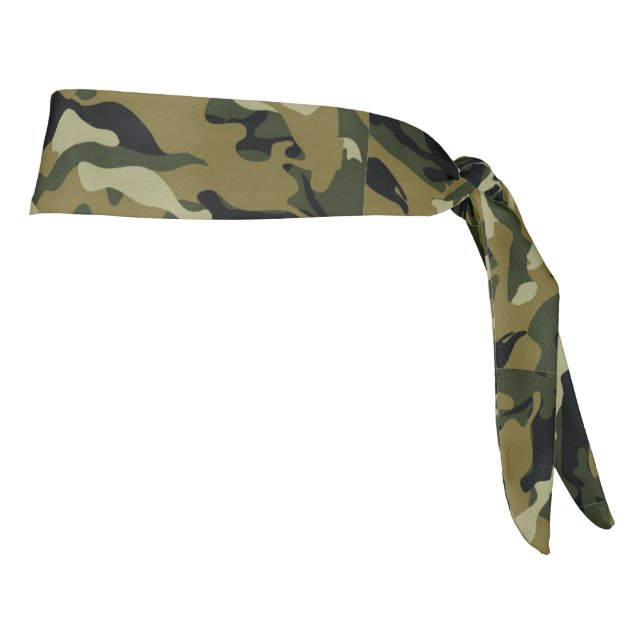 Camo Tie Headband (Rotate 90)