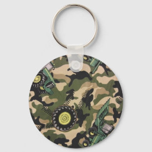 Camo & Tractors Keychain