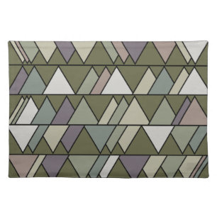 Camo Triangles Cloth Placemat