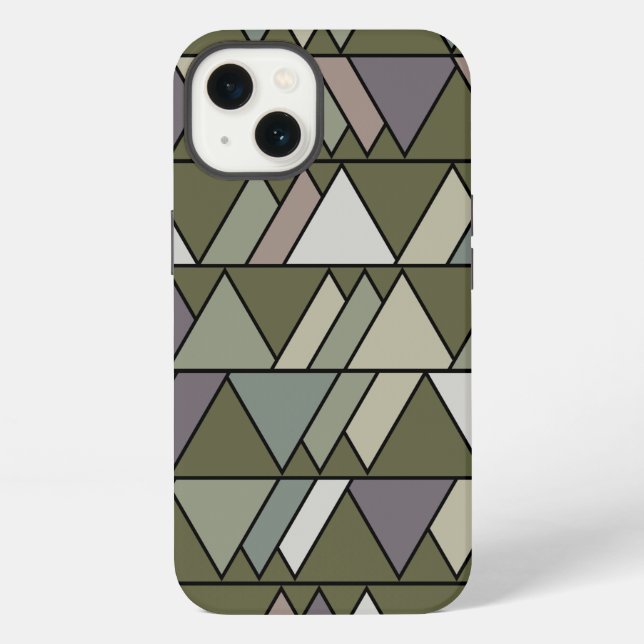 Camo Triangles  Iphone Case (Back)