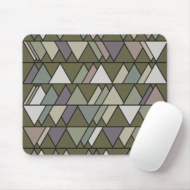 Camo Triangles  Mouse Pad (With Mouse)
