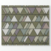 Camo Triangles  Wrapping Paper (Flat)