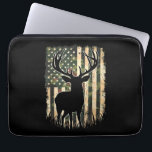 Camo US Flag Deer Hunting Camoflage Hunter Laptop Sleeve<br><div class="desc">Camo US Flag Deer Hunting Camoflage Hunter</div>