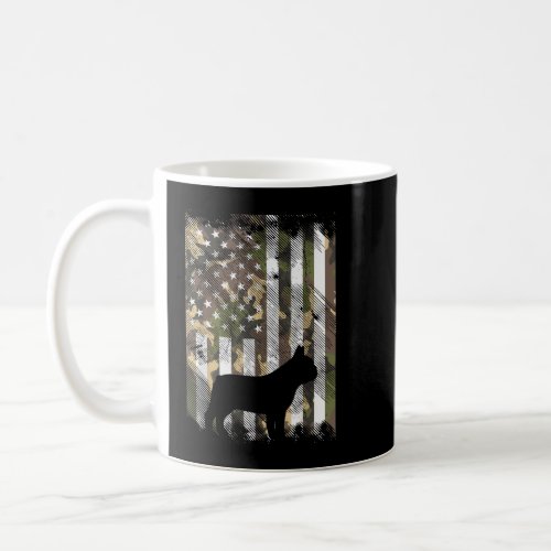 Camo US Flag French Bulldog Frenchie Patriot Dog L Coffee Mug