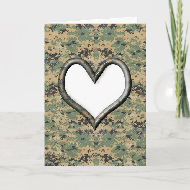 Camo Valentine Card (Front)