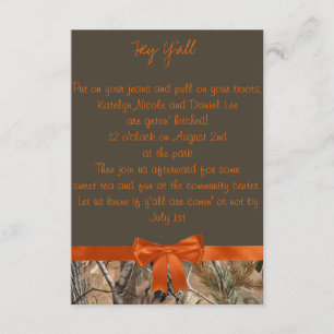 Camo Wedding Invitation