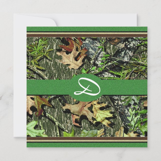 Camo Wedding Invitations (Front)