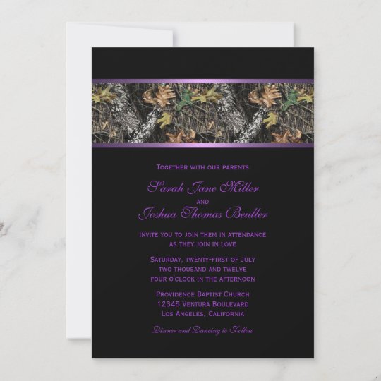 Camo Wedding Invitations