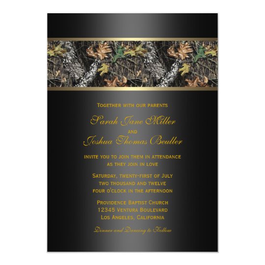 Camo Wedding Invitations Zazzle Com