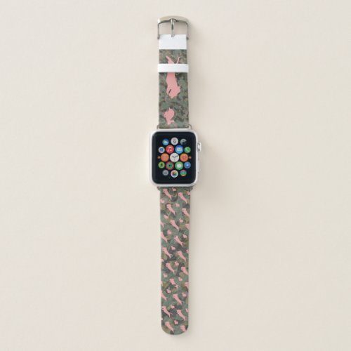 Camo Wirehair Dachshund Apple Watch Band